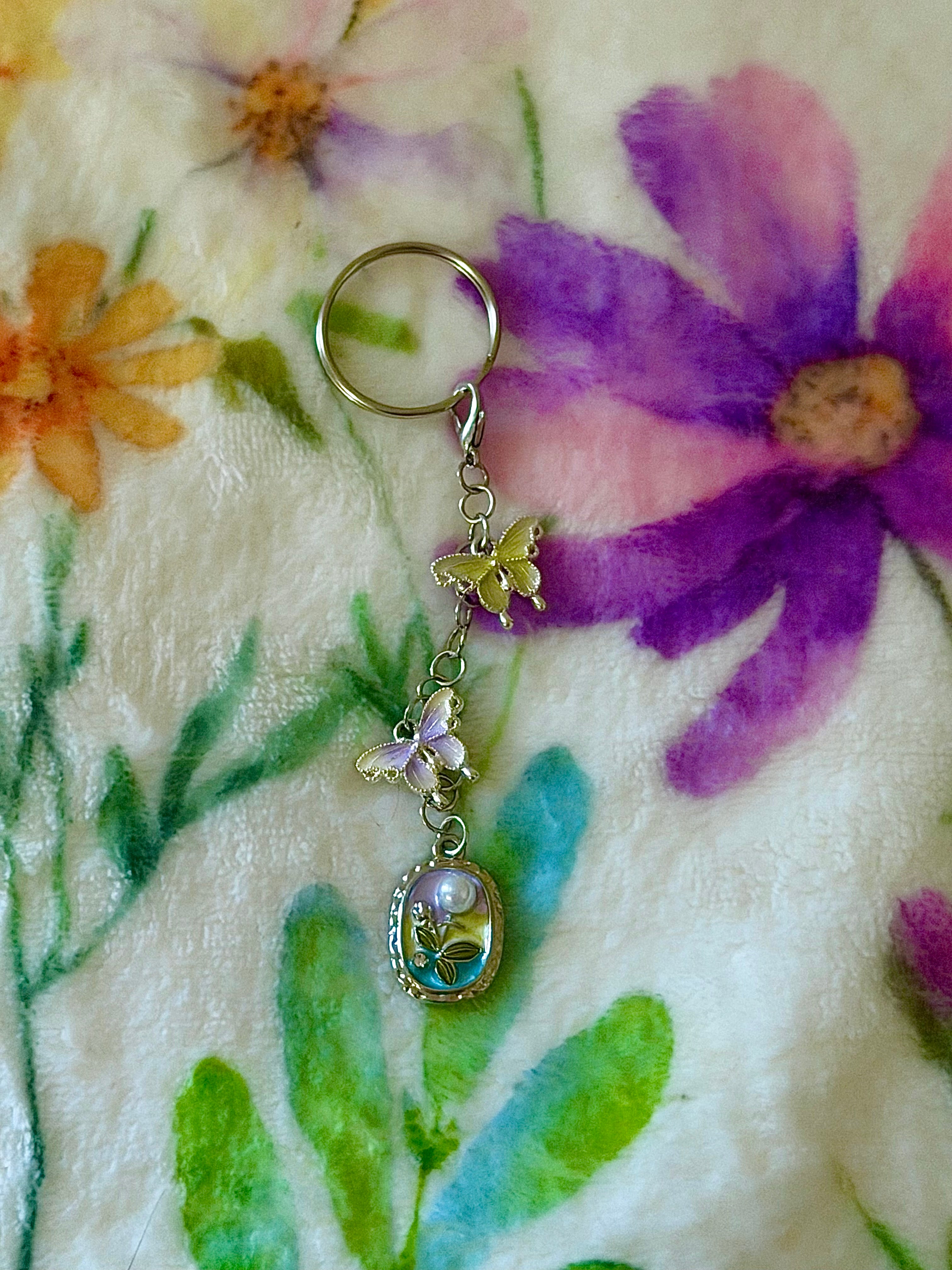 3 Tier Silver Bag Charm