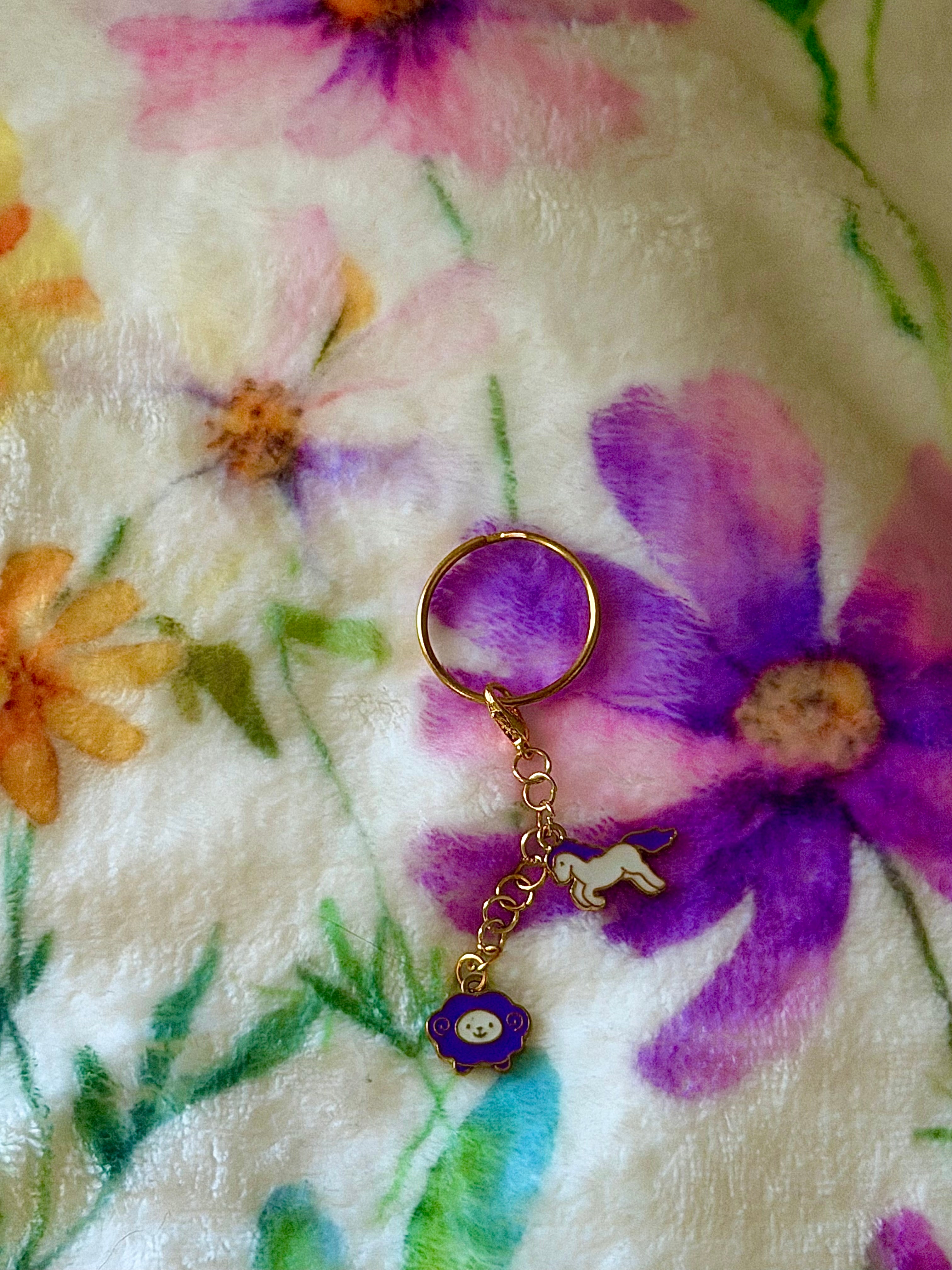 2 Tier Gold Bag Charm