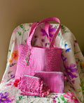 MINI Pink Gingham Reversible Tote