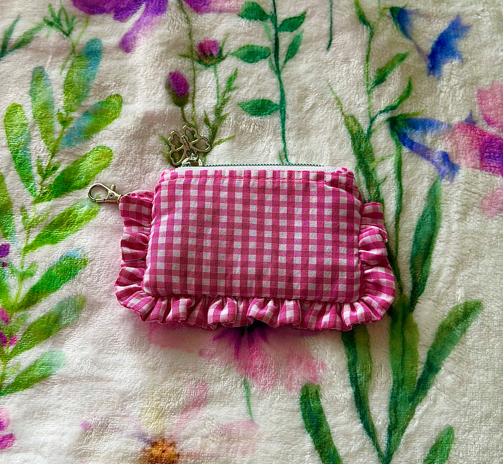 Pink Ruffle Coin Purse