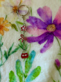 3 Tier Silver Bag Charm