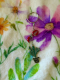 3 Tier Silver Bag Charm