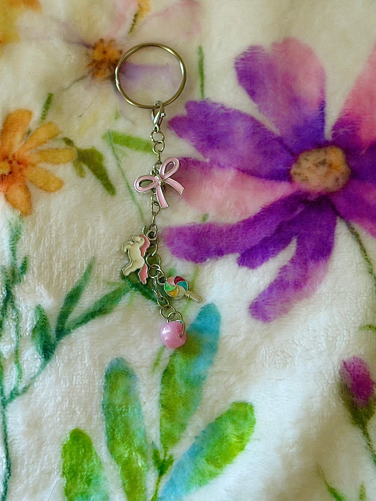3 Tier Silver Bag Charm