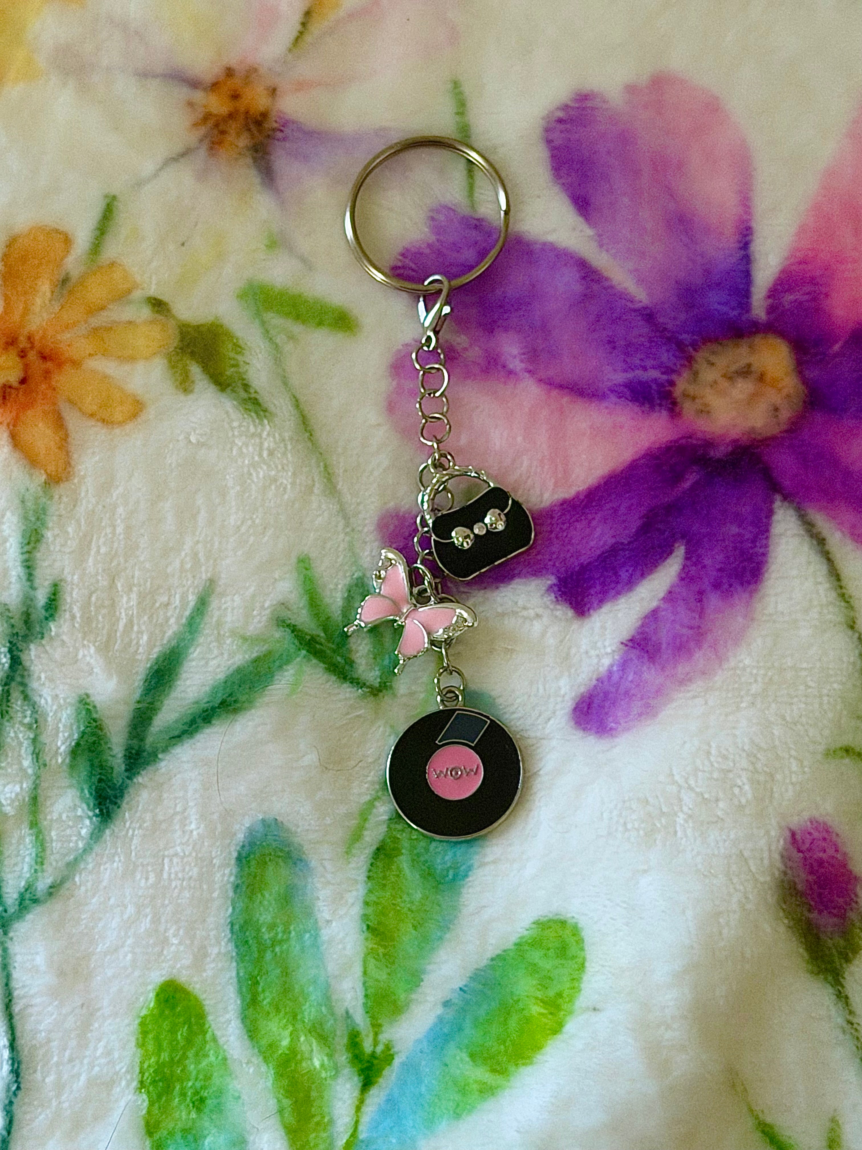 3 Tier Silver Bag Charm