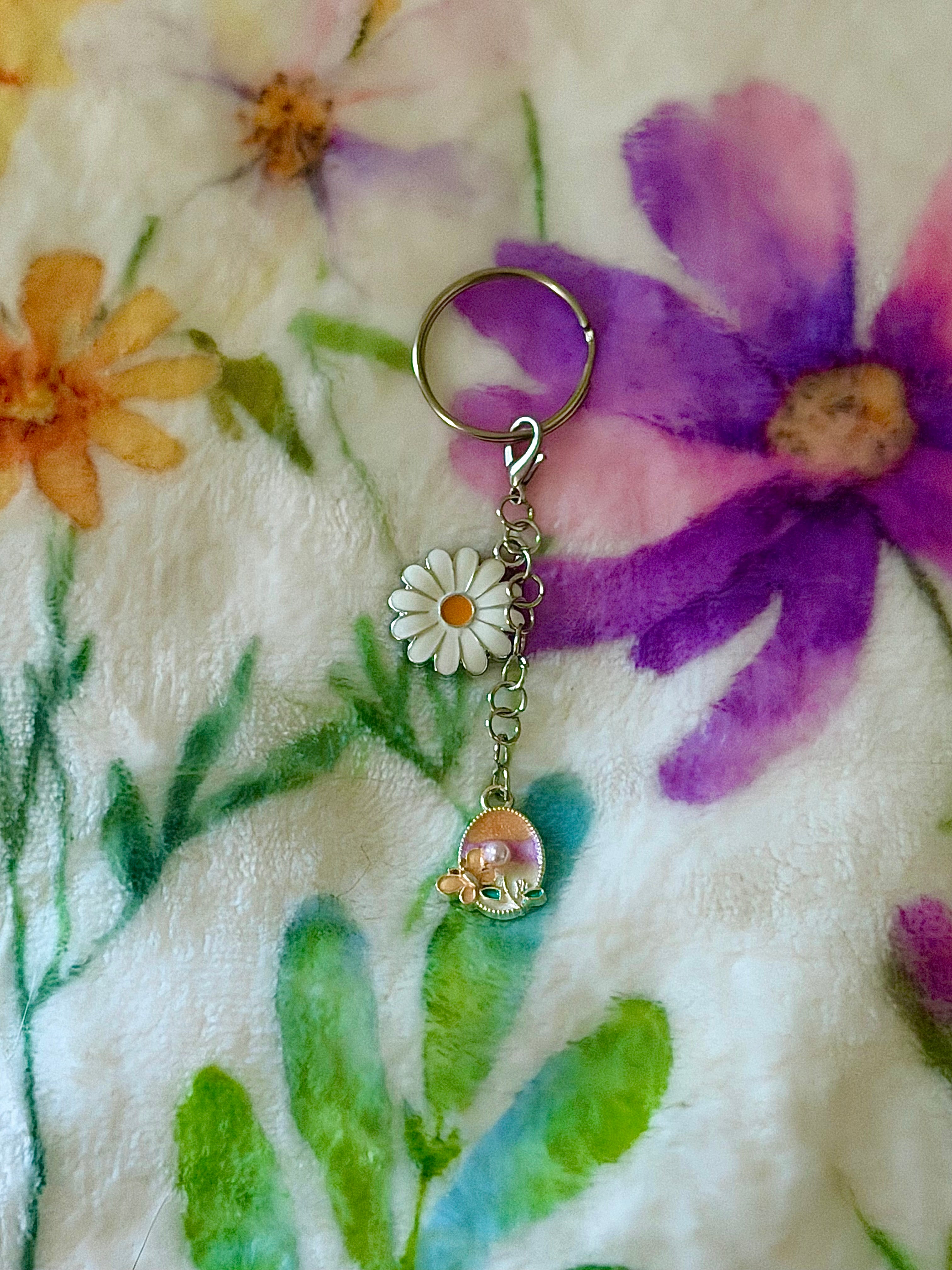 2 Tier Silver Bag Charm