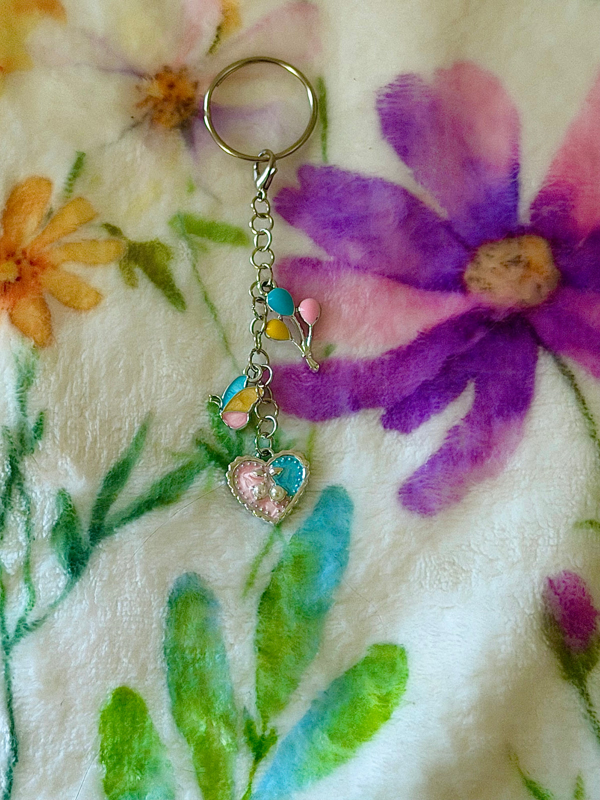 3 Tier Silver Bag Charm