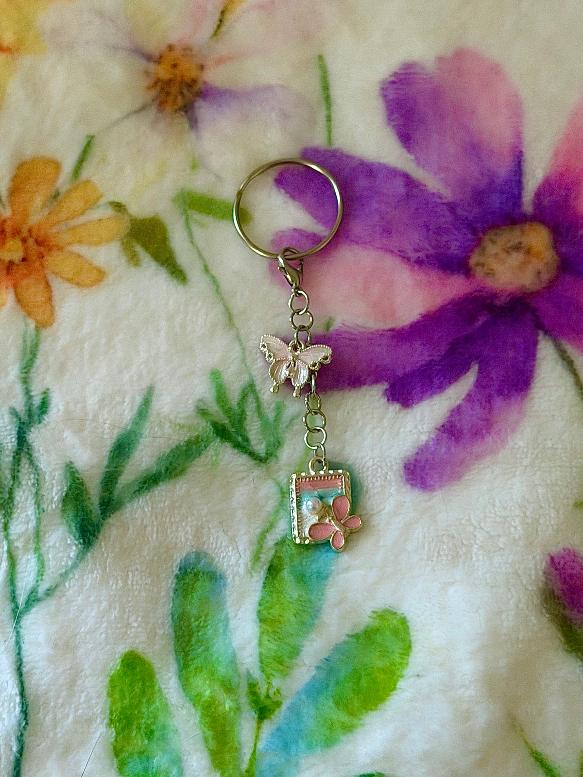 2 Tier Silver Bag Charm